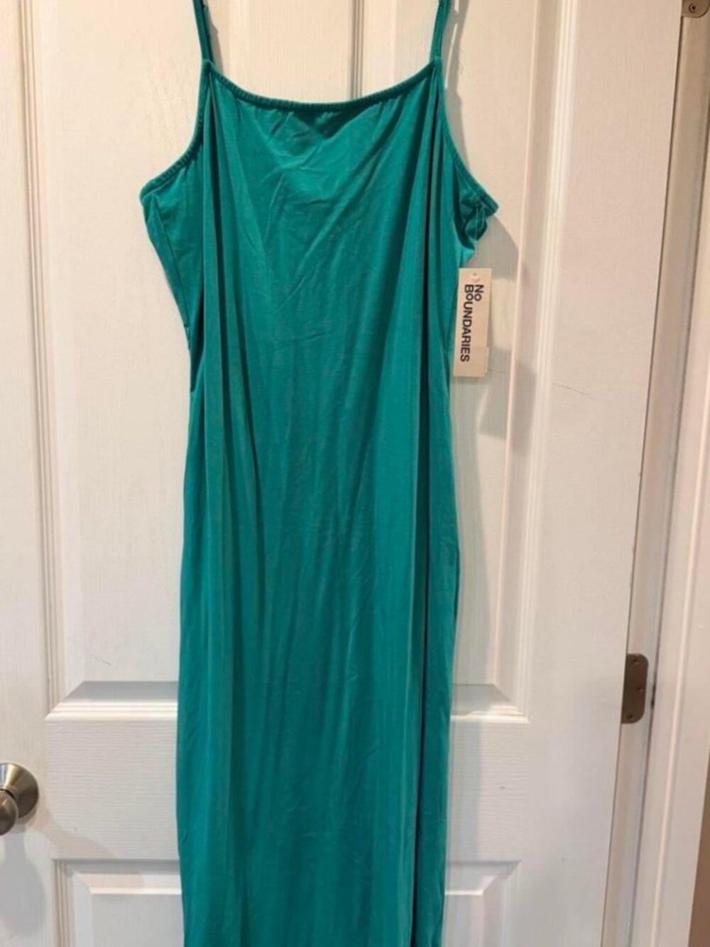 No Boundaries Women's Green and Blue Dress